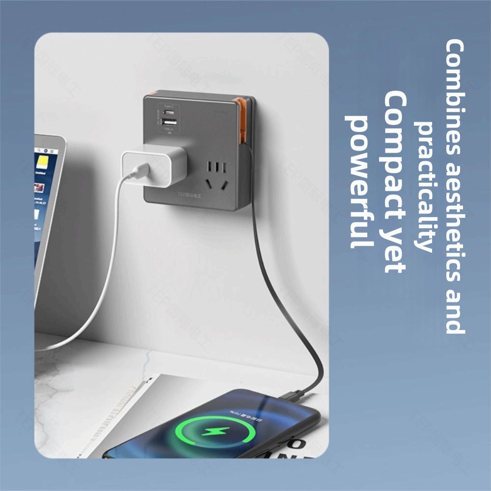 Office Tech And Space - Tech Accessory Flat Plug Power Strip