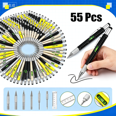 Tech Office Engineer - 55 Pcs Multi-Functional Plastic Engineer Tool