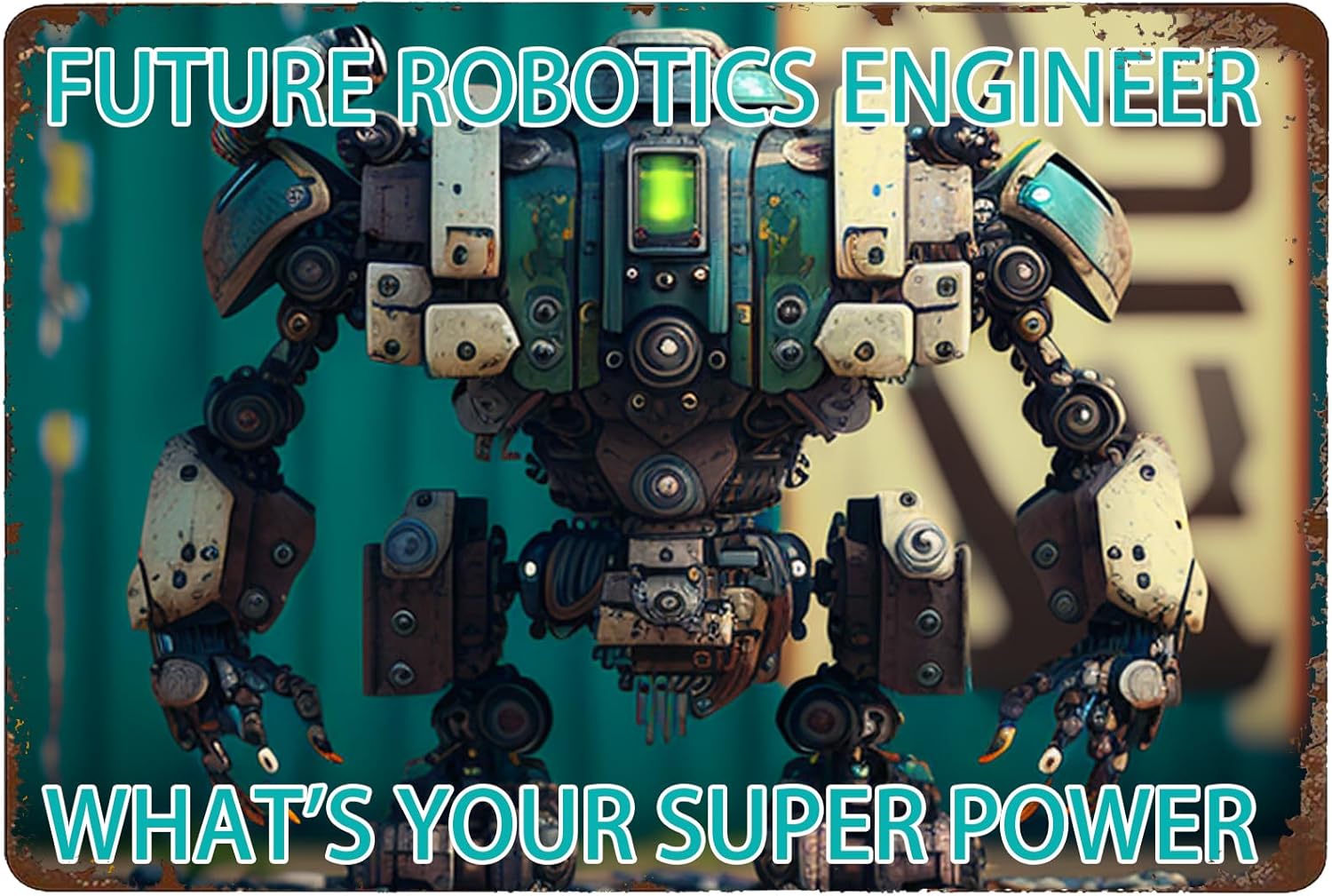 Robotics Engineer Metal Sign 8 - огляд і ціна Tech Office Engineer