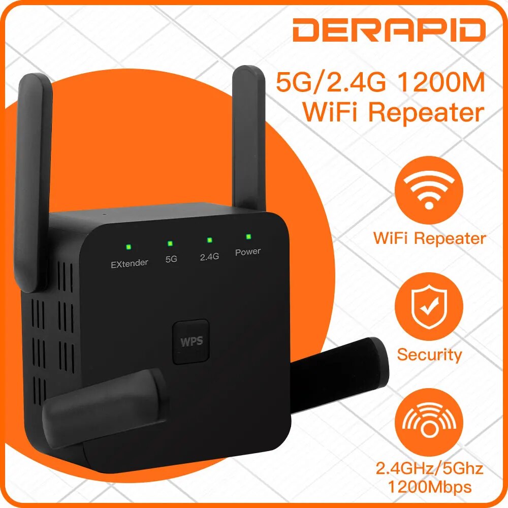 WiFi Repeater 1200Mbps 2.4GHz/ - огляд і ціна Wifi Range Extender