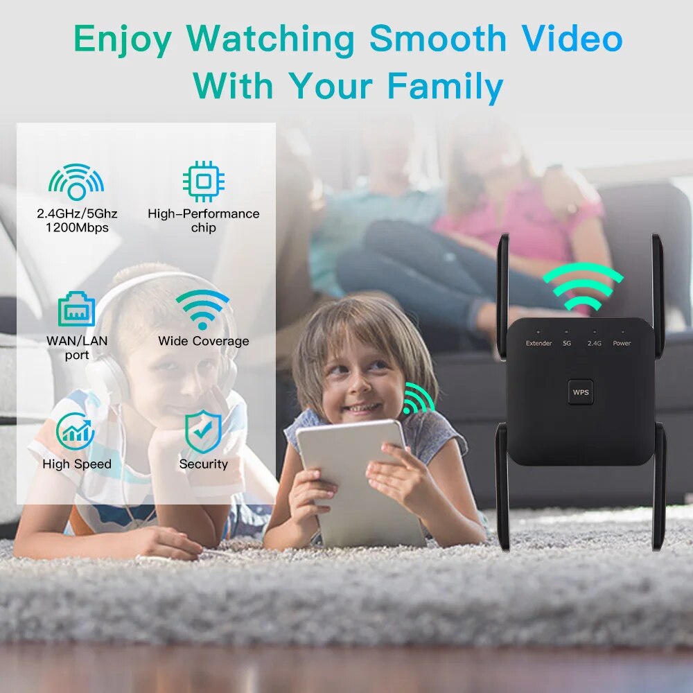 WiFi Repeater 1200Mbps 2.4GHz/ - огляд і ціна Wifi Range Extender