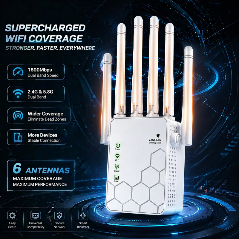 AX1800 WiFi 6 Extender Dual Ba - огляд і ціна Wifi Range Extender