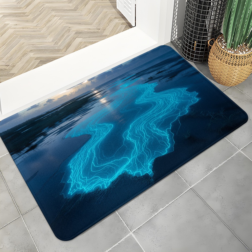 Abstract Topo Doormat Neon Blu - огляд і ціна Office Tech And Space