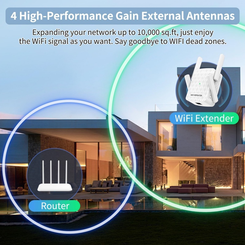 1200Mbps Wireless Wifi Extende - огляд і ціна Wifi Range Extender