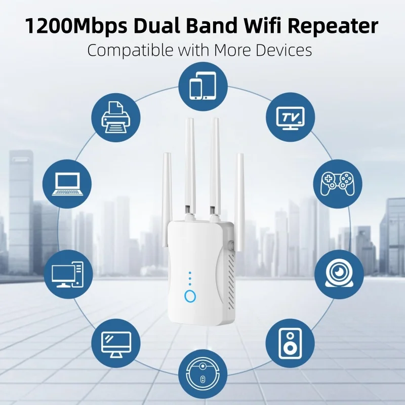 1200Mbps Dual Band WiFi Repeat - огляд і ціна Wifi Range Extender